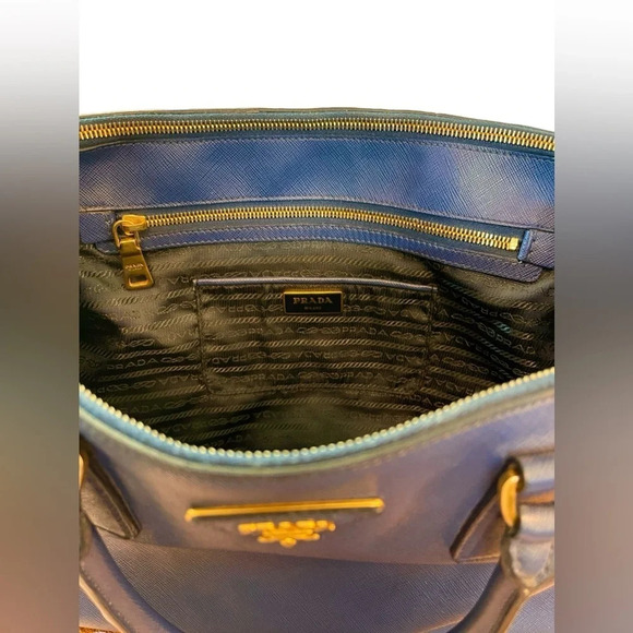 PRADA Galleria Lux Large Saffiano Double Zip Satchel Tote - Picture 5 of 16